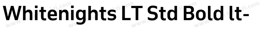 Whitenights LT Std Bold lt字体转换